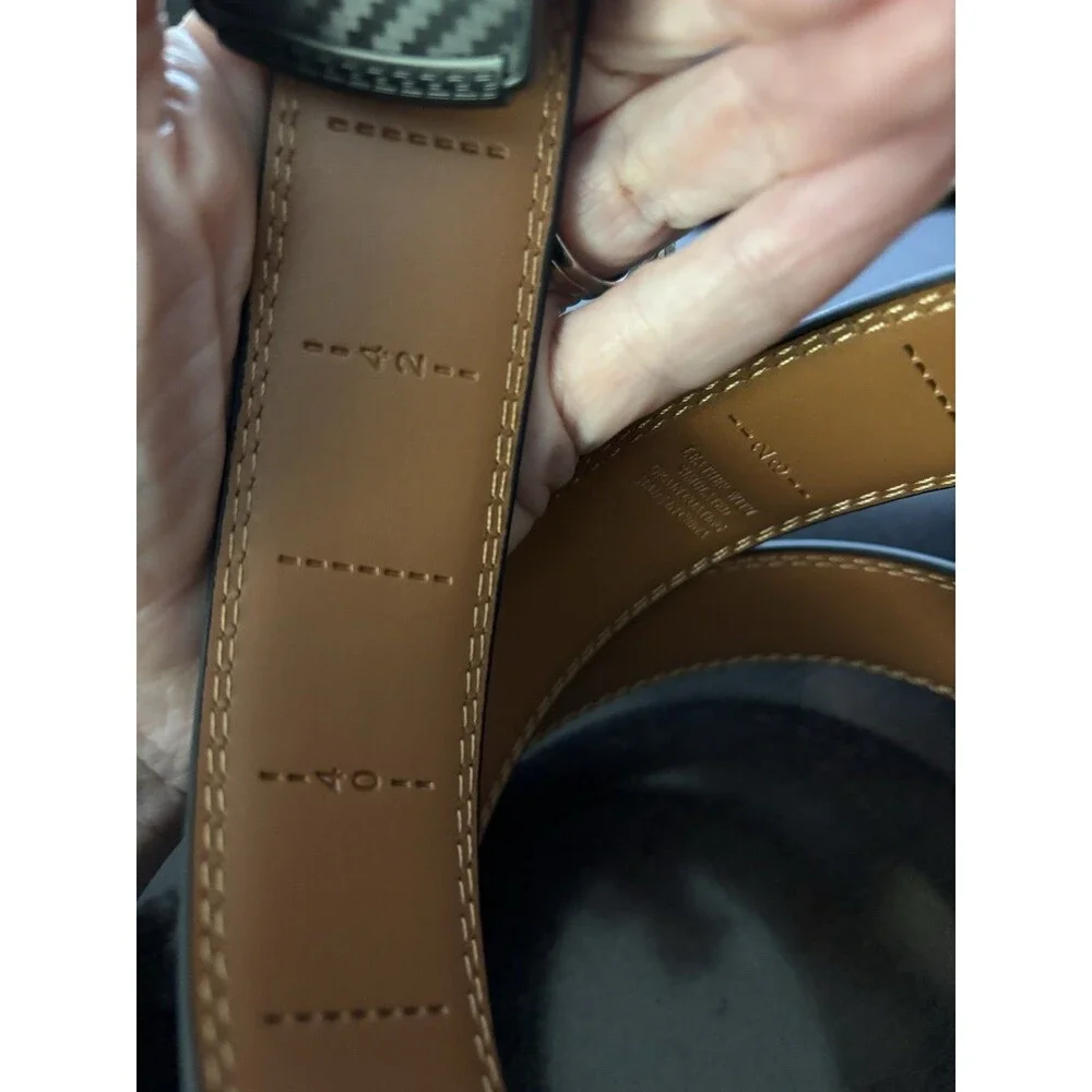 New Mens unbranded Dress or Casual Ratchet Adjustable Trimmable Belt black
